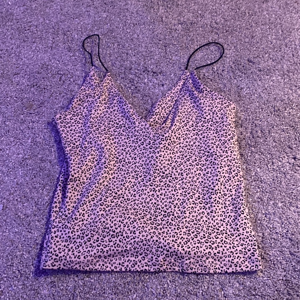 XS cropped top with Cheetah print